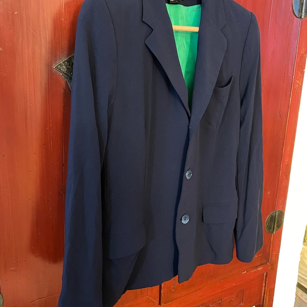 Ralph Lauren Vintage “Black Label” Navy Blazer Size 12 Excellent Used Condition